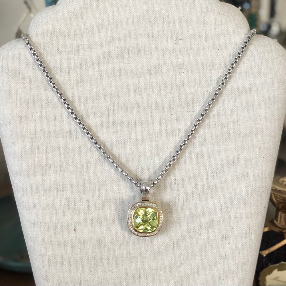 Brighton Cocktail Necklace Yellow Stone